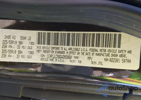 2016 Jeep Cherokee 75Th Anniversary from USA, damaged, VIN 1C4PJLCS6GW283960